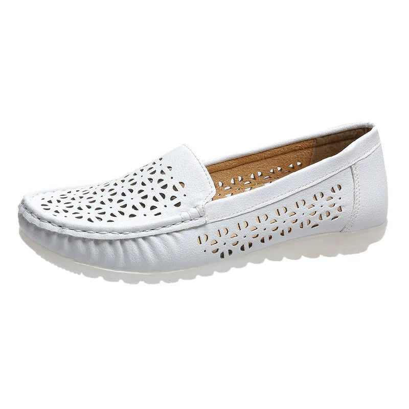 Mocassins ajourés à semelles souples pour femmes