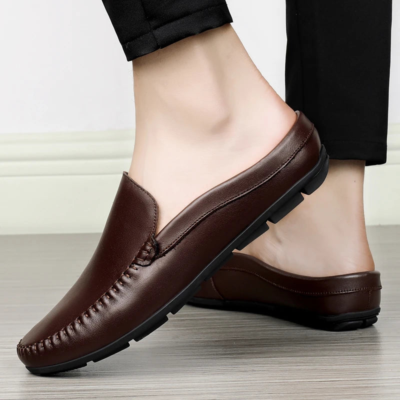 Mule en cuir pour homme