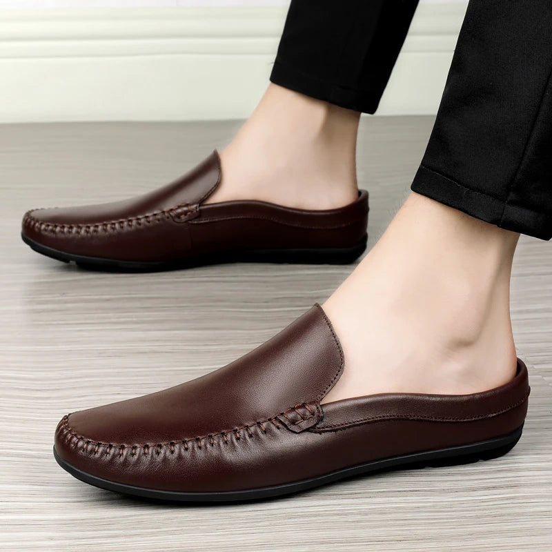 Mule en cuir pour homme