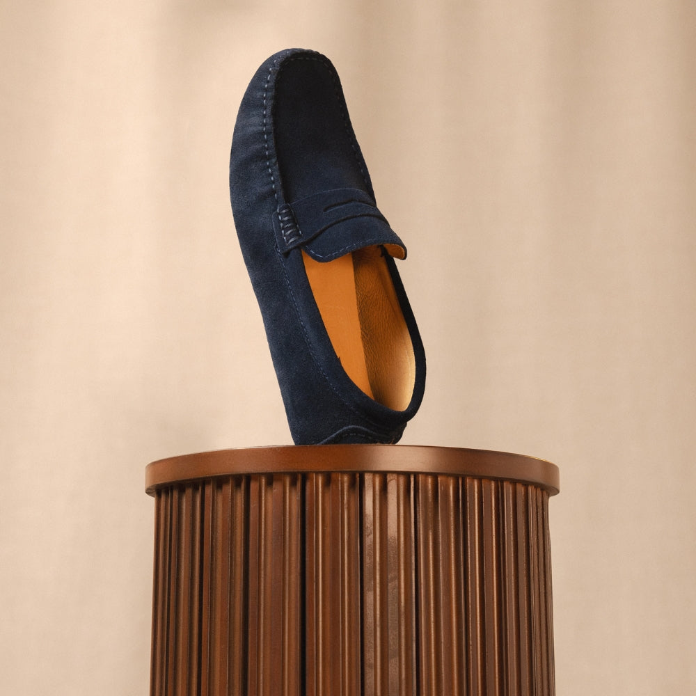 Classico - Mocassins driver en daim premium pour homme
