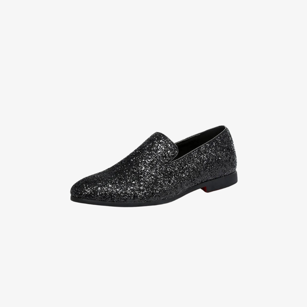 Mocassins mariage à paillettes pour homme