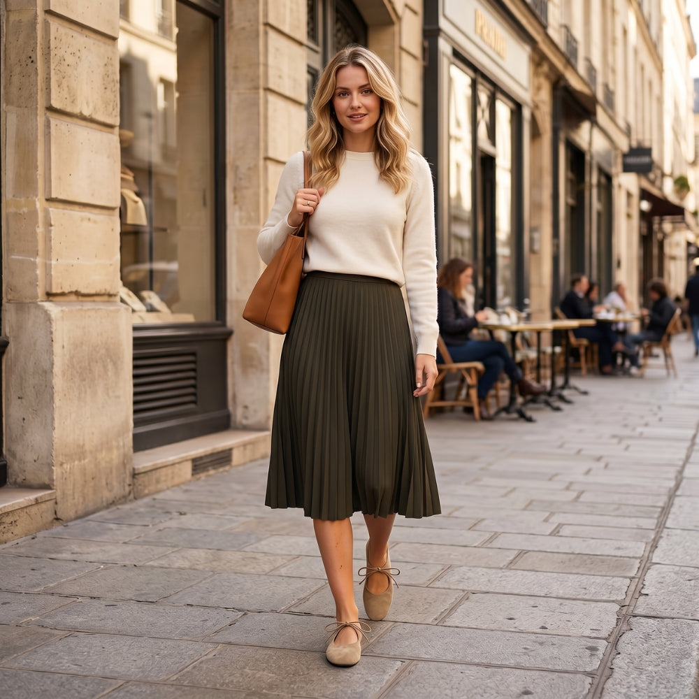 Mocassin ballerine pour femme en daim à nouer