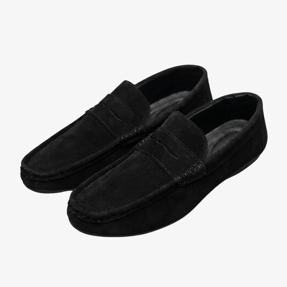 Mocassin homme en daim synthétique style Penny Loafer