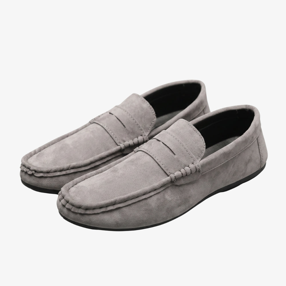 Mocassin homme en daim synthétique style Penny Loafer