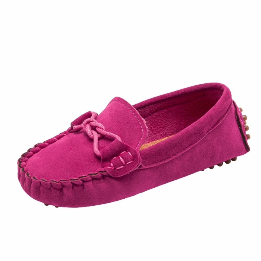 Mocassins souples en daim pour garçons