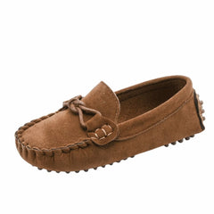 Mocassins souples en daim pour garçons, Marron