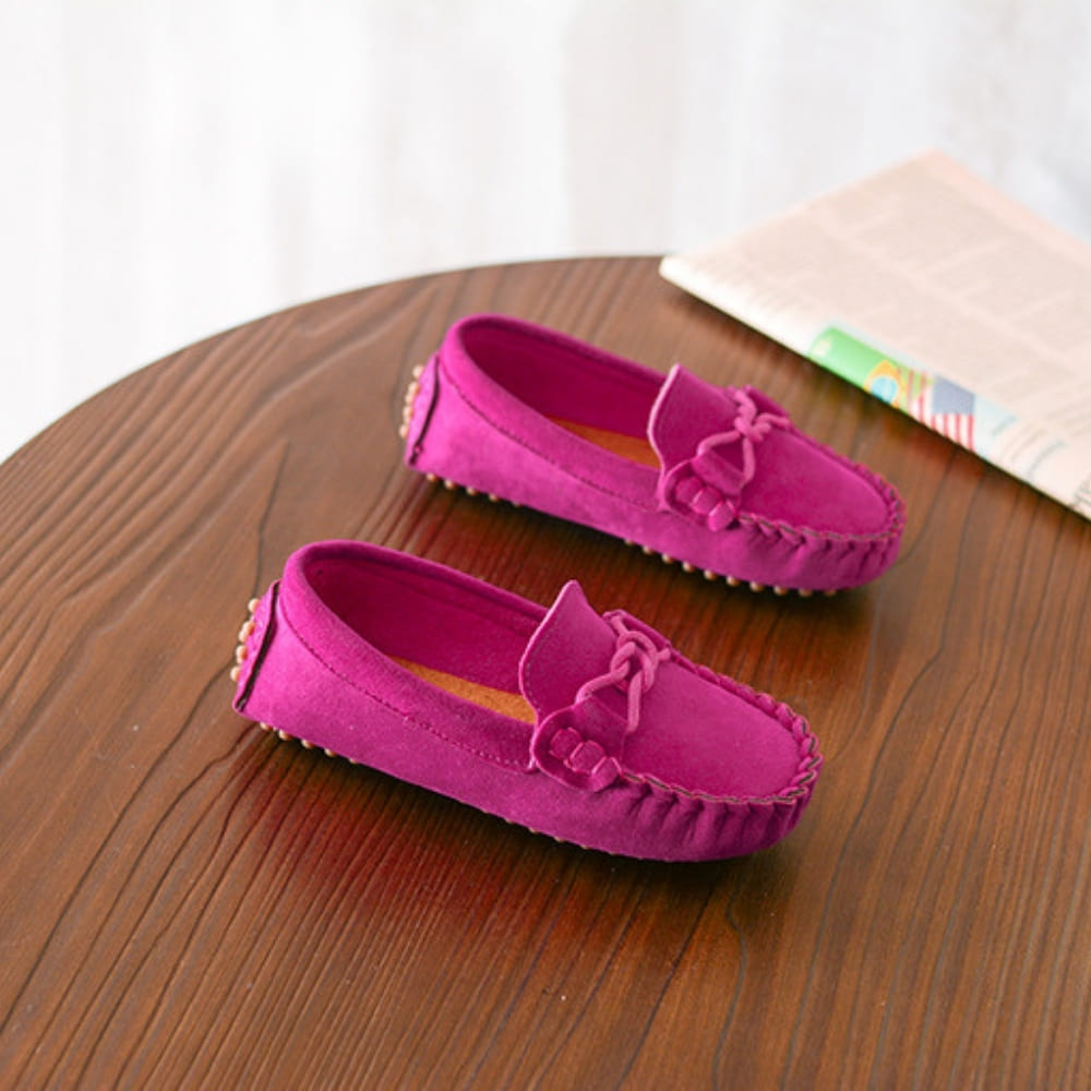 Mocassins souples en daim pour garçons