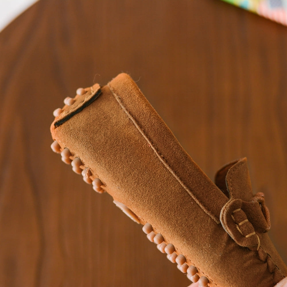 Mocassins souples en daim pour garçons