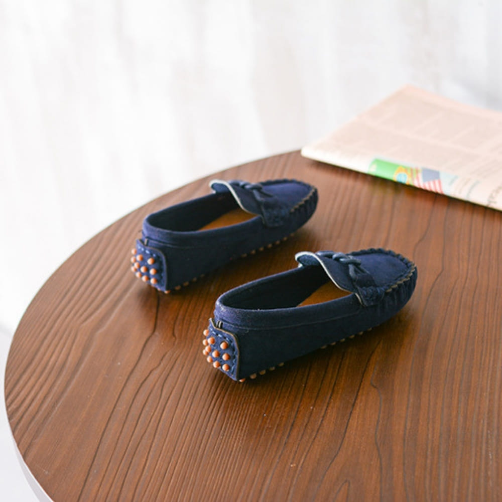 Mocassins souples en daim pour garçons