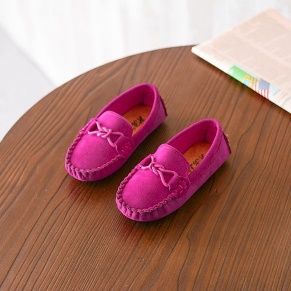 Mocassins souples en daim pour garçons