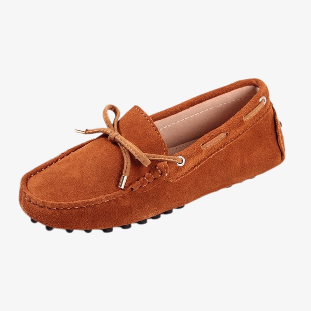 Mocassins souples en daim pour femmes