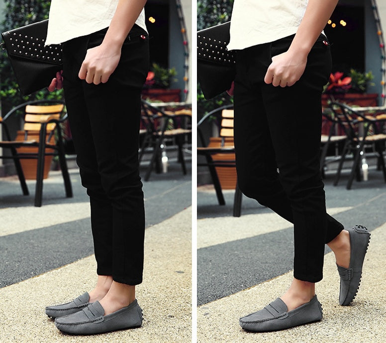 Mocassins souples en daim pour hommes