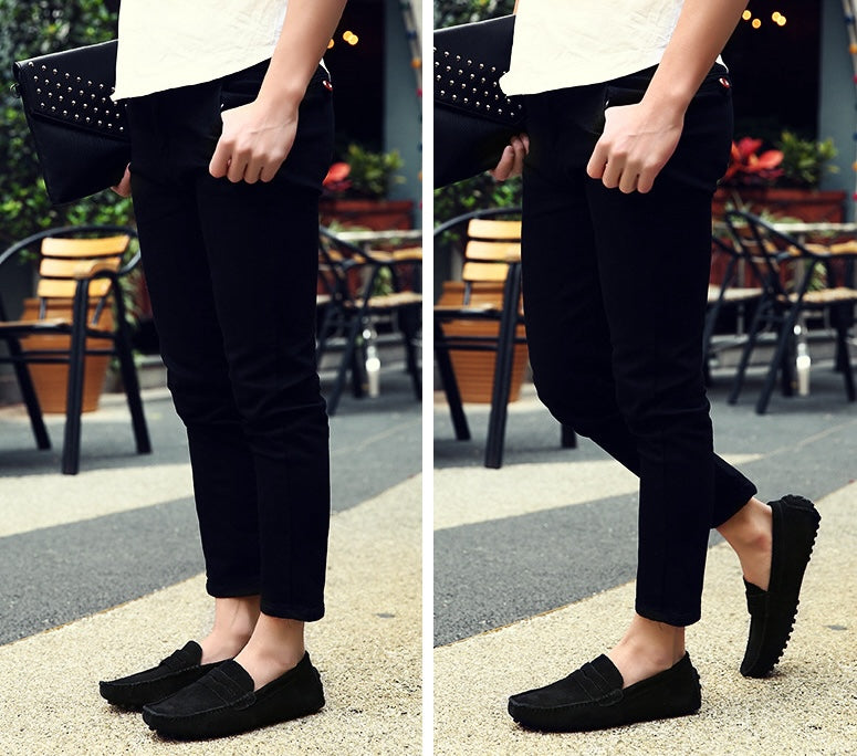 Mocassins souples en daim pour hommes