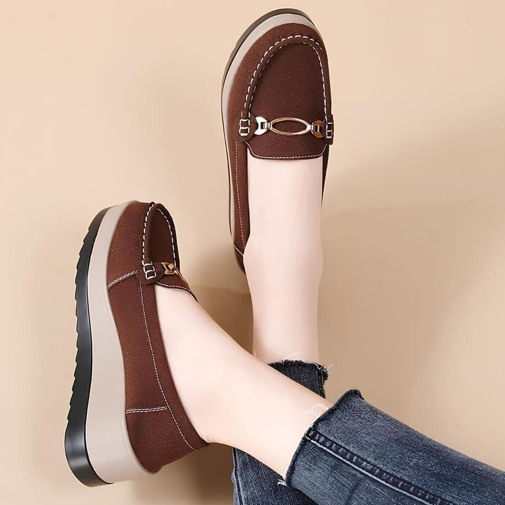 Mocassins à plateforme confortable pour femme