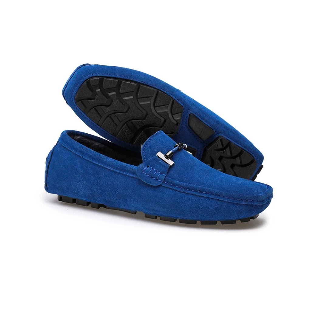 Mocassins en daim doublés pour homme
