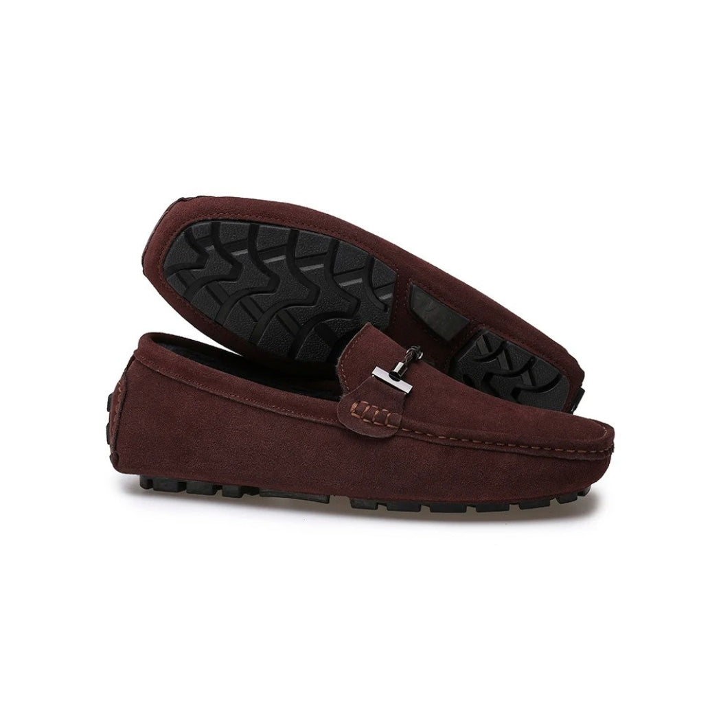 Mocassins en daim doublés pour homme
