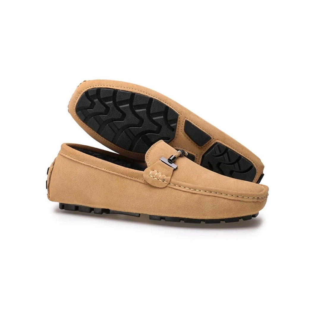 Mocassins en daim doublés pour homme