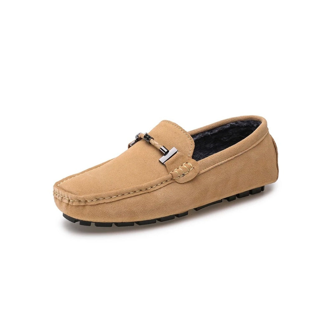 Mocassins en daim doublés pour homme