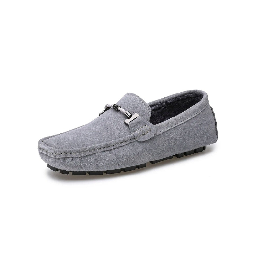 Mocassins en daim doublés pour homme