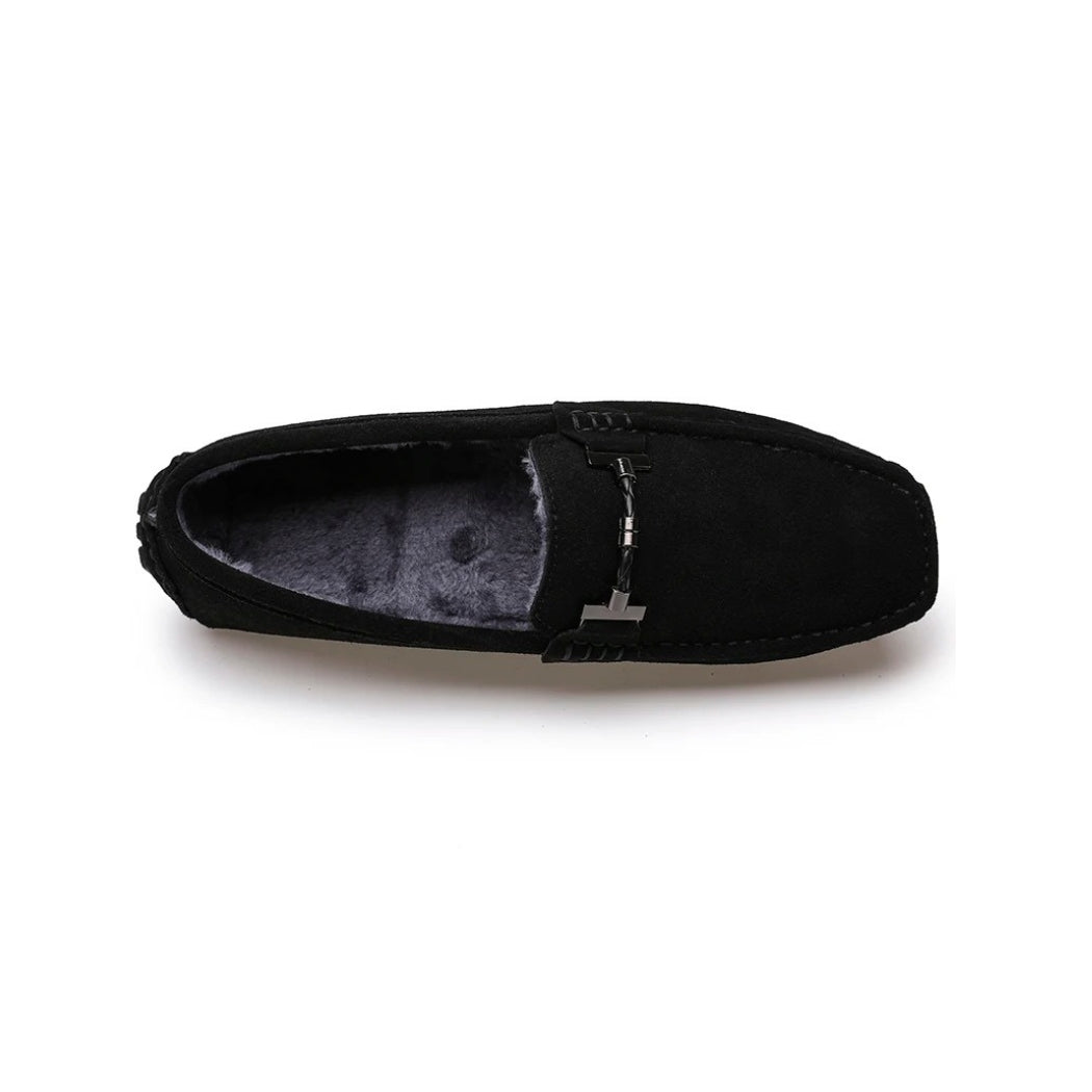 Mocassins en daim doublés pour homme