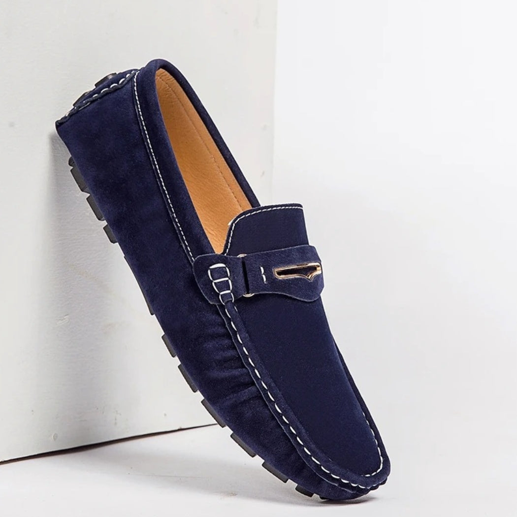 Mocassins confortables en daim colorés pour homme