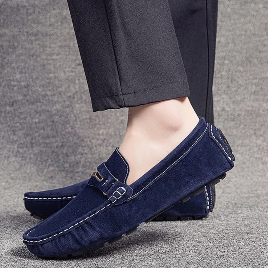 Mocassins confortables en daim colorés pour homme