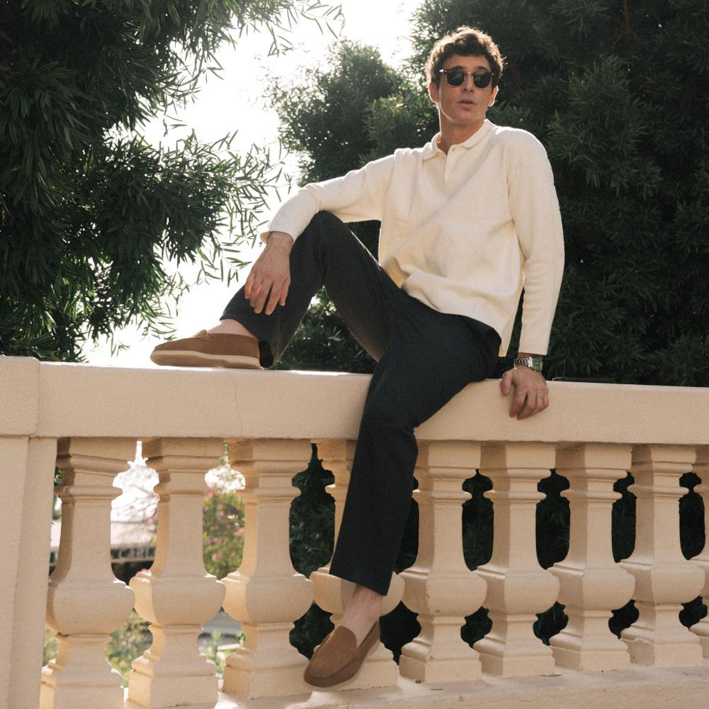 Yacht - Mocassins premium en daim véritable pour homme
