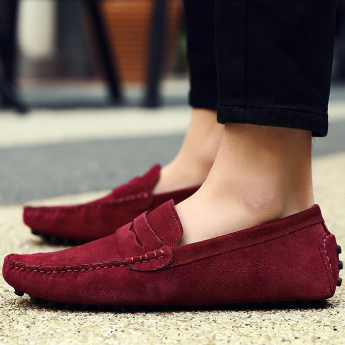 Mocassins souples en daim pour hommes