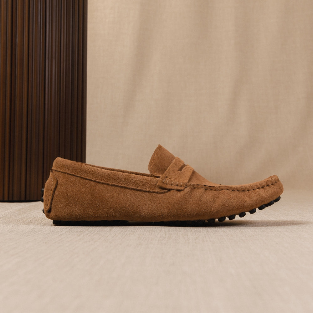 Classico - Mocassins driver en daim premium pour homme
