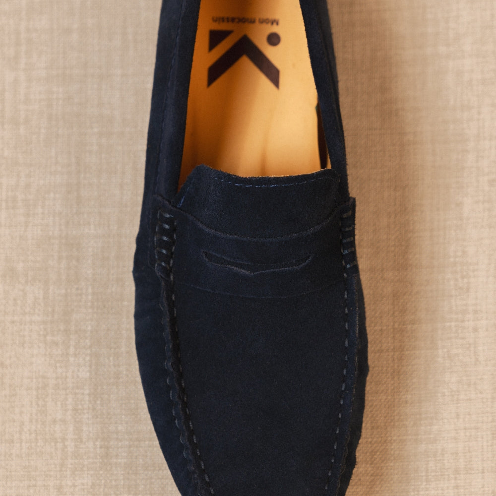 Classico - Mocassins driver en daim premium pour homme