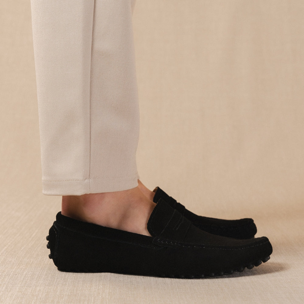 Classico - Mocassins driver en daim premium pour homme