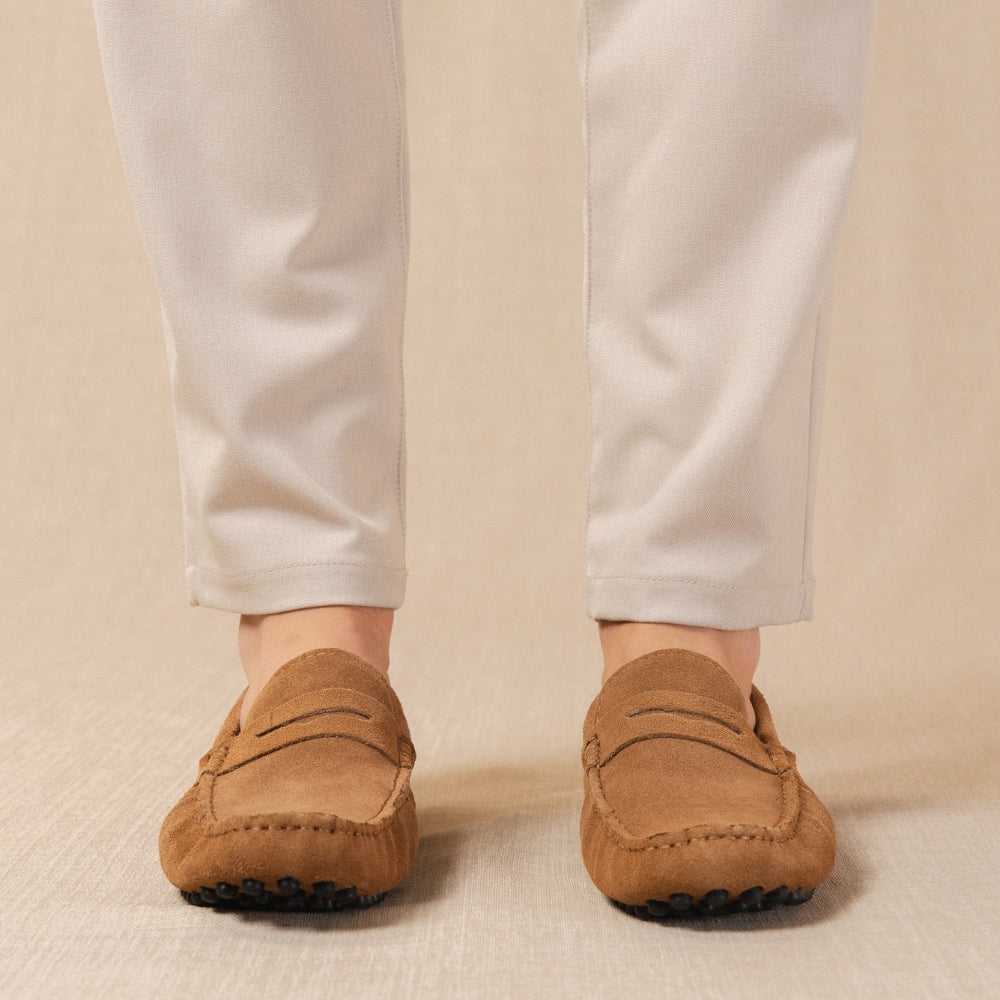 Classico - Mocassins driver en daim premium pour homme