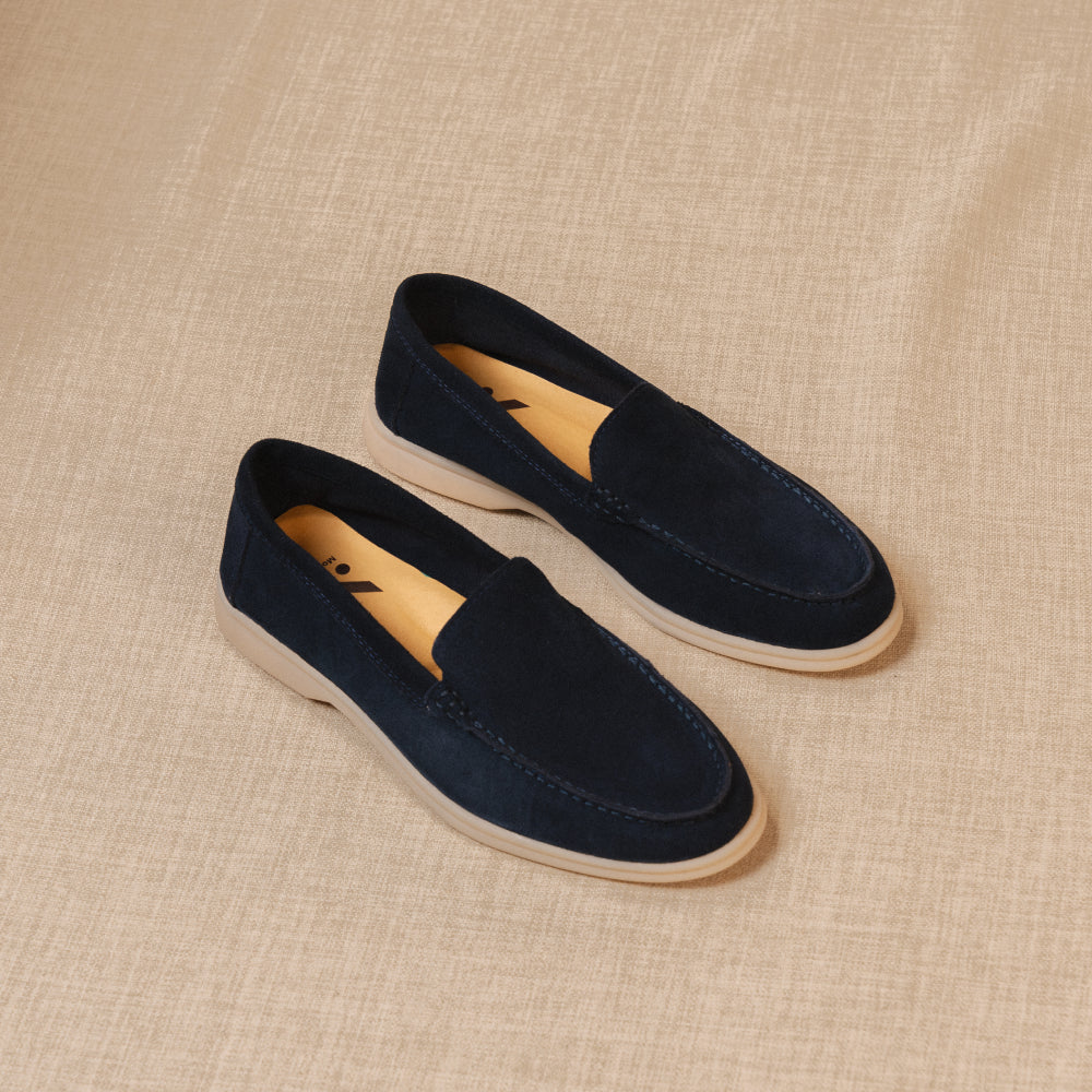 Yacht - Mocassins premium en daim véritable pour homme