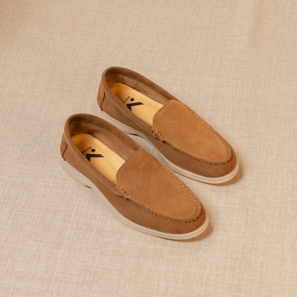 Yacht - Mocassins premium en daim véritable pour homme