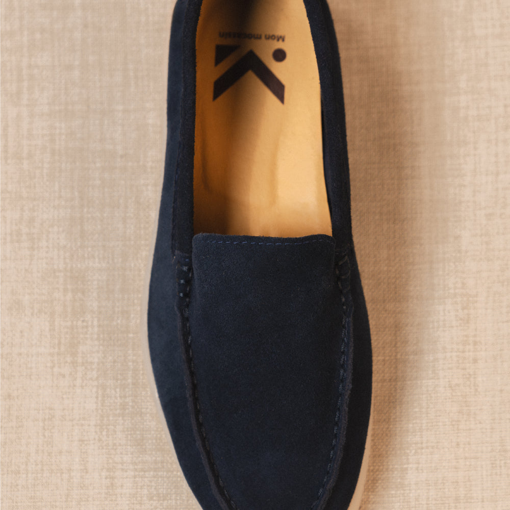 Yacht - Mocassins premium en daim véritable pour homme