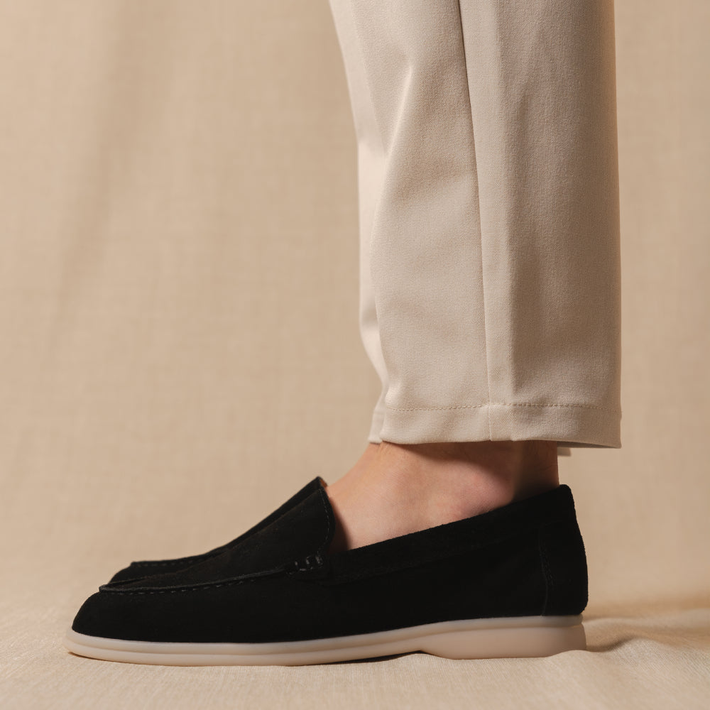 Yacht - Mocassins premium en daim véritable pour homme
