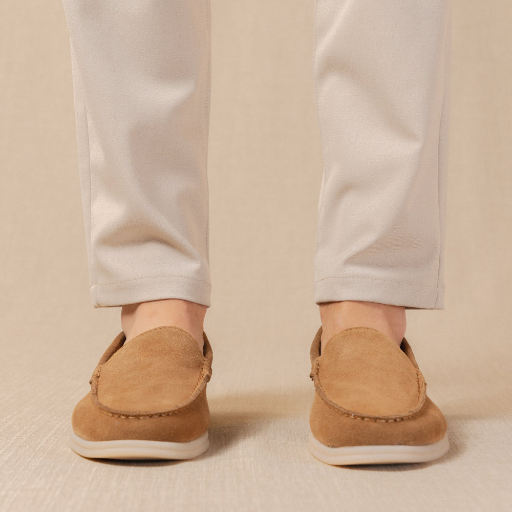 Yacht - Mocassins premium en daim véritable pour homme