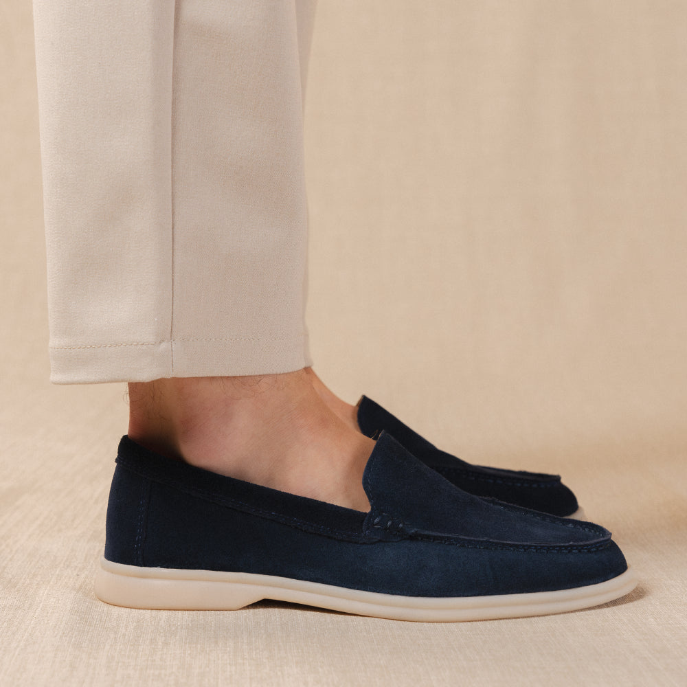 Yacht - Mocassins premium en daim véritable pour homme