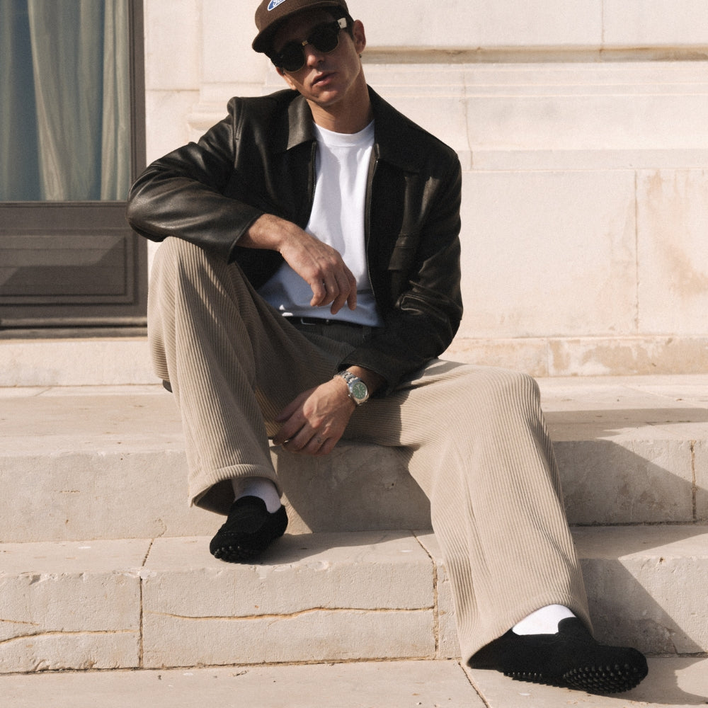 Classico - Mocassins driver en daim premium pour homme