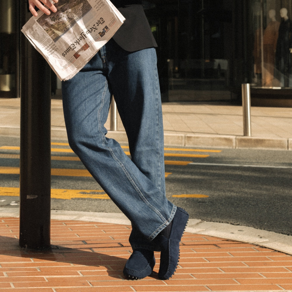 Classico - Mocassins driver en daim premium pour homme
