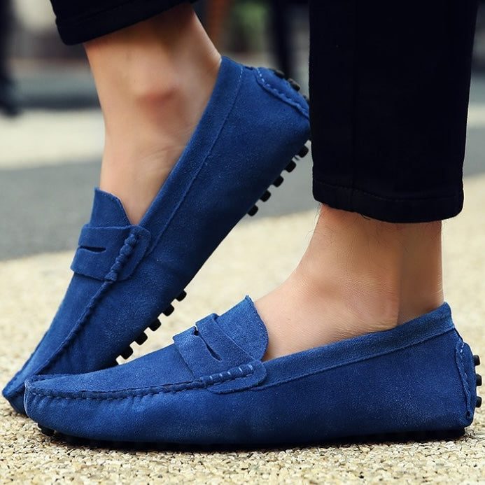 Mocassins souples en daim pour hommes