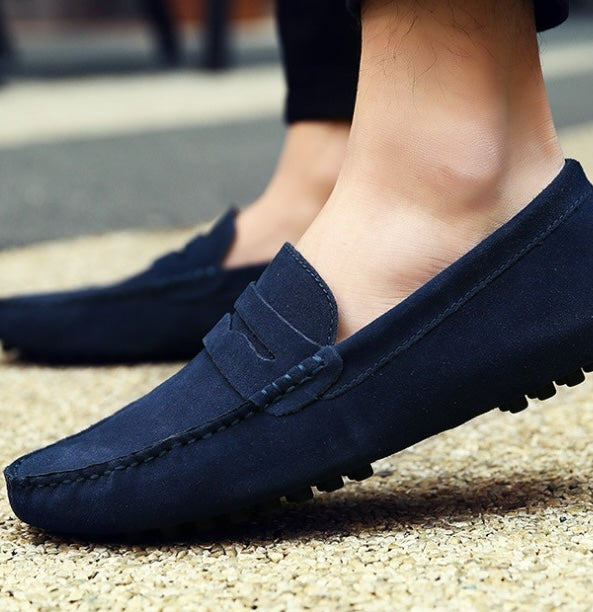 Mocassins souples en daim pour hommes