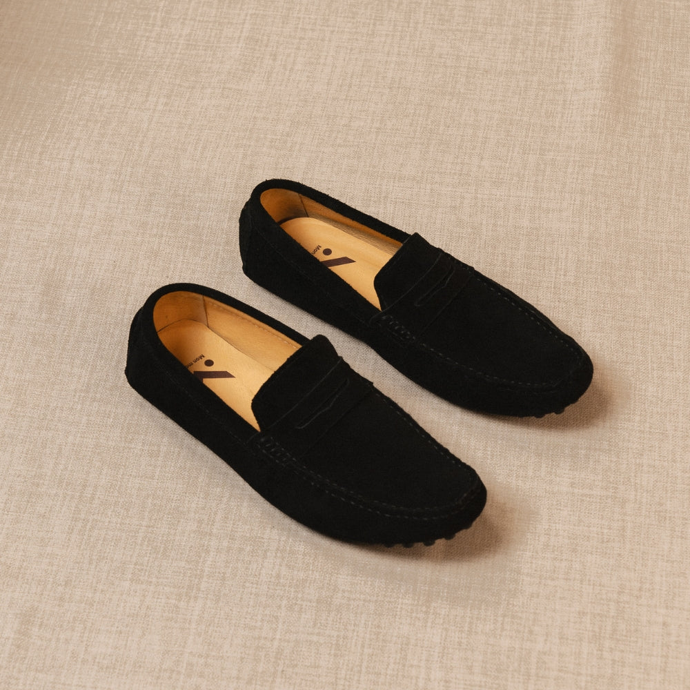 Classico - Mocassins driver en daim premium pour homme