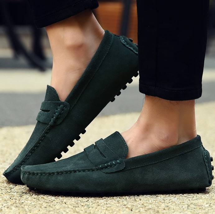 Mocassins souples en daim pour hommes