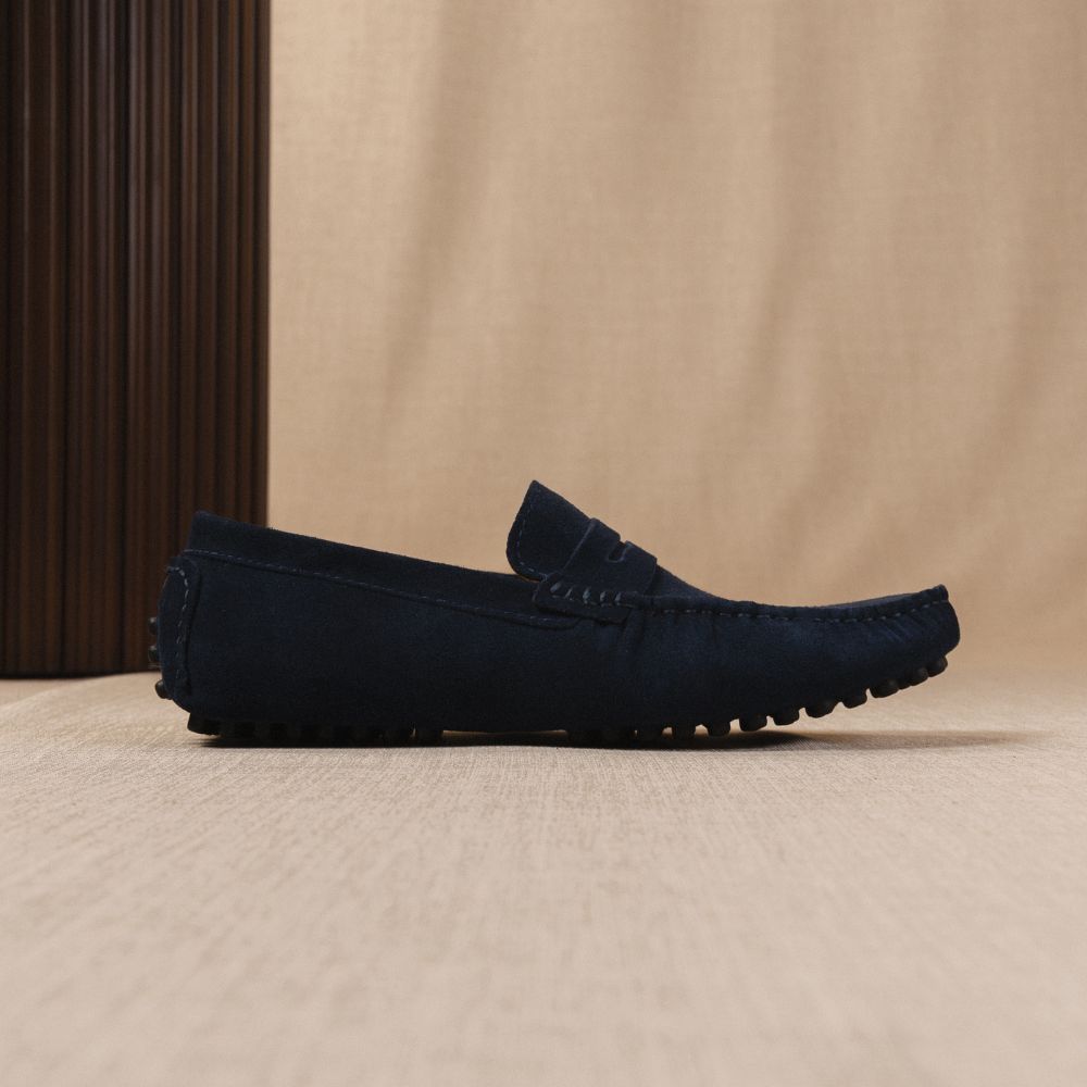 Classico - Mocassins driver en daim premium pour homme