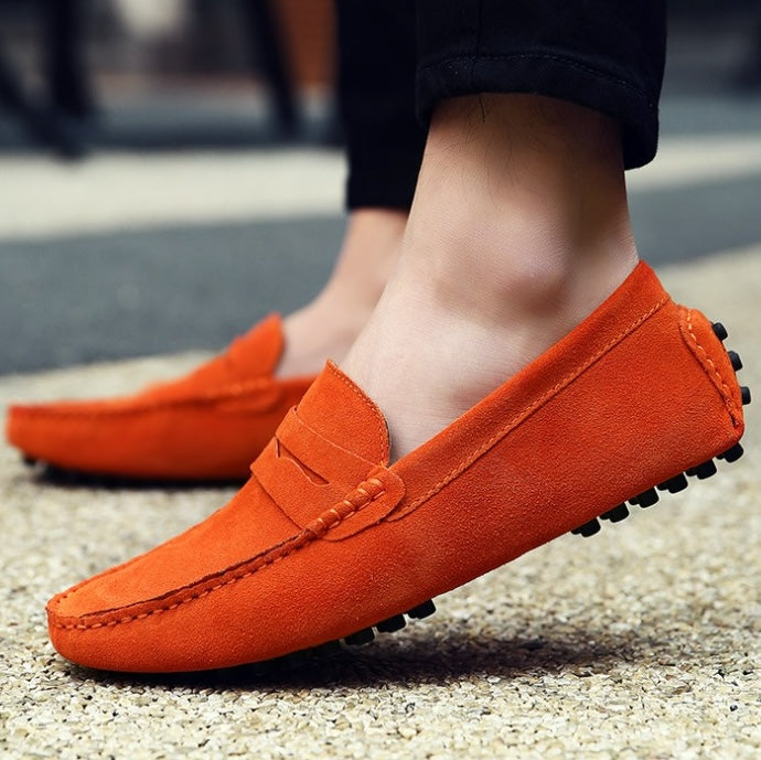 Mocassins souples en daim pour hommes