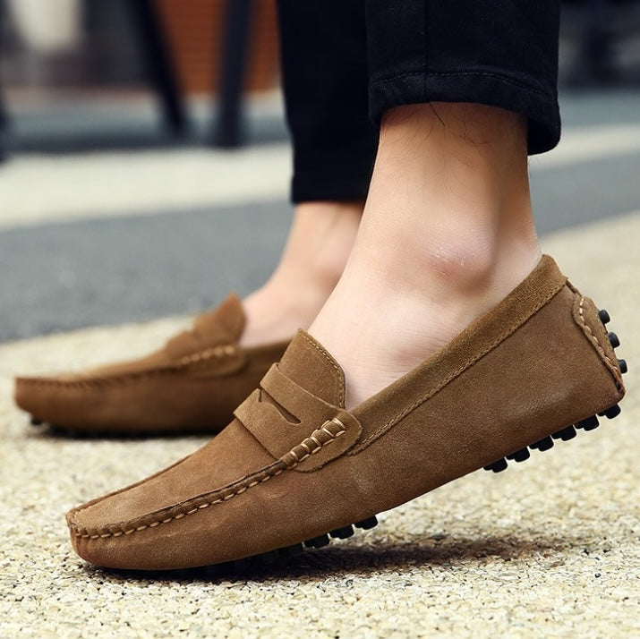Mocassins souples en daim pour hommes