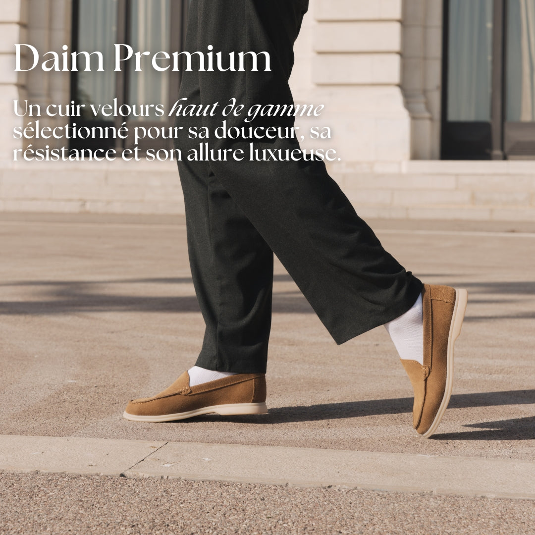 Yacht - Mocassins premium en daim véritable pour homme
