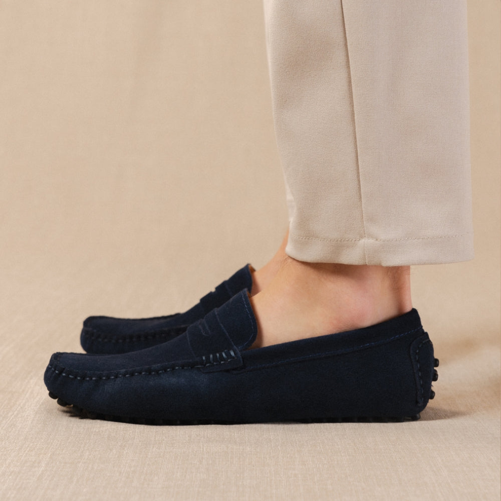 Classico - Mocassins driver en daim premium pour homme