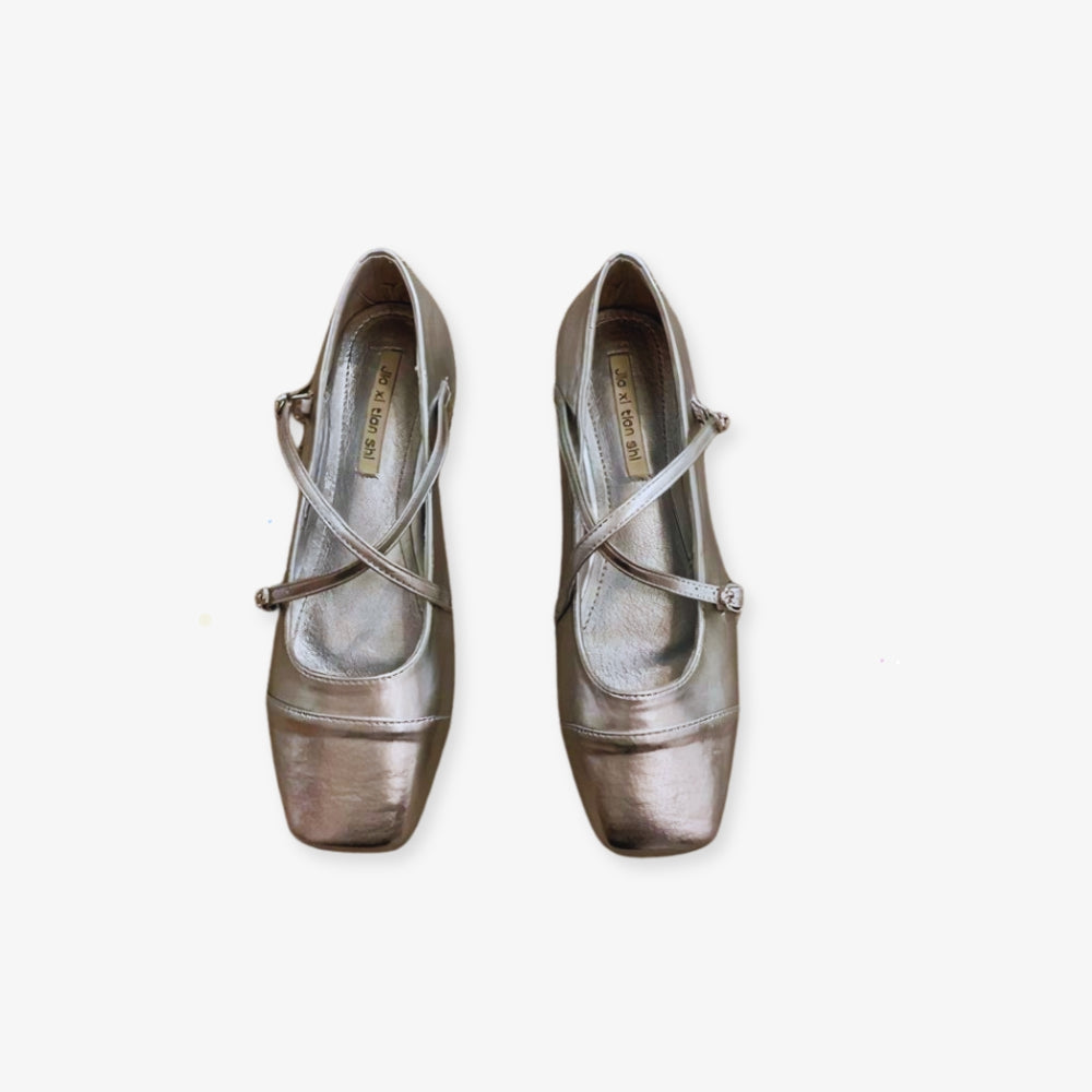 Mocassin vernis style ballerine pour femme